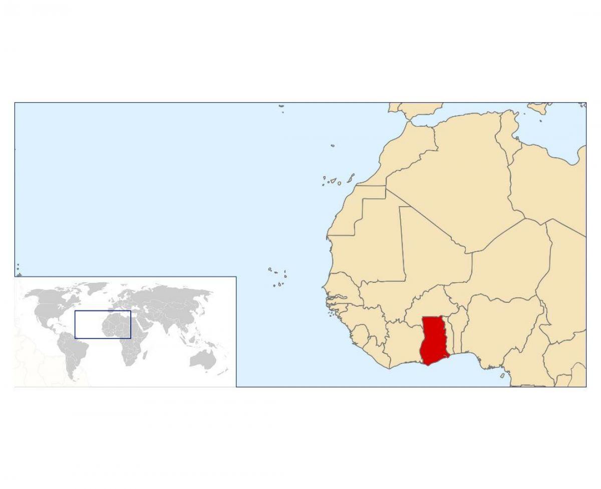 ghana vị trí trên bản đồ thế giới